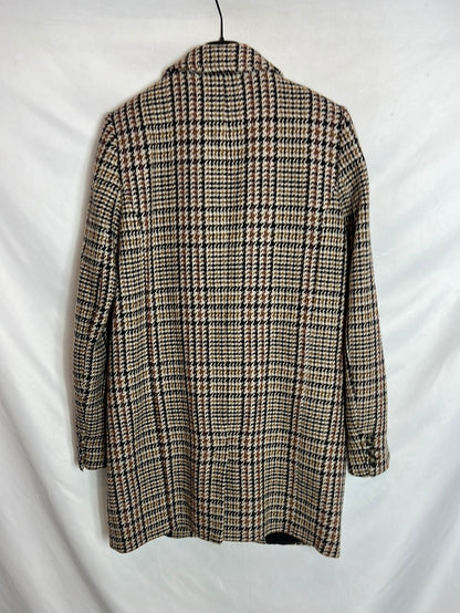 ZARA. Abrigo cuadros colores. TM