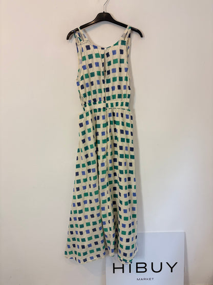 BABBAKI. Vestido midi estampado aberturas