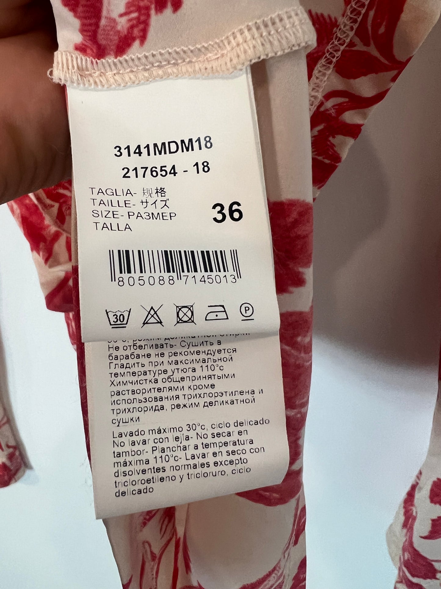 MSGM. Two-tone elastic top. T.S.