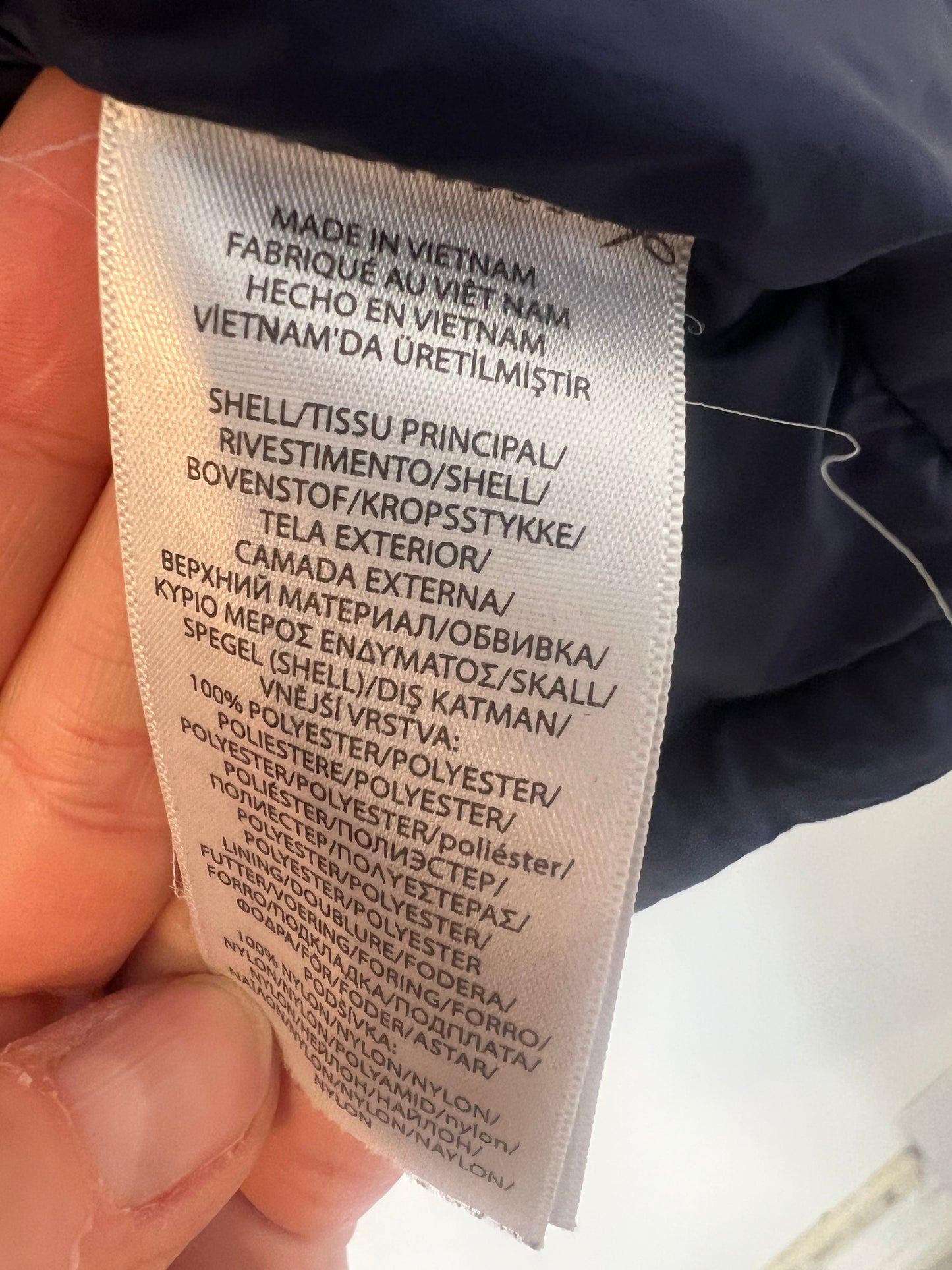 POLO RALPH LAUREN. Plumas azul capucha extraíble. T 4 años