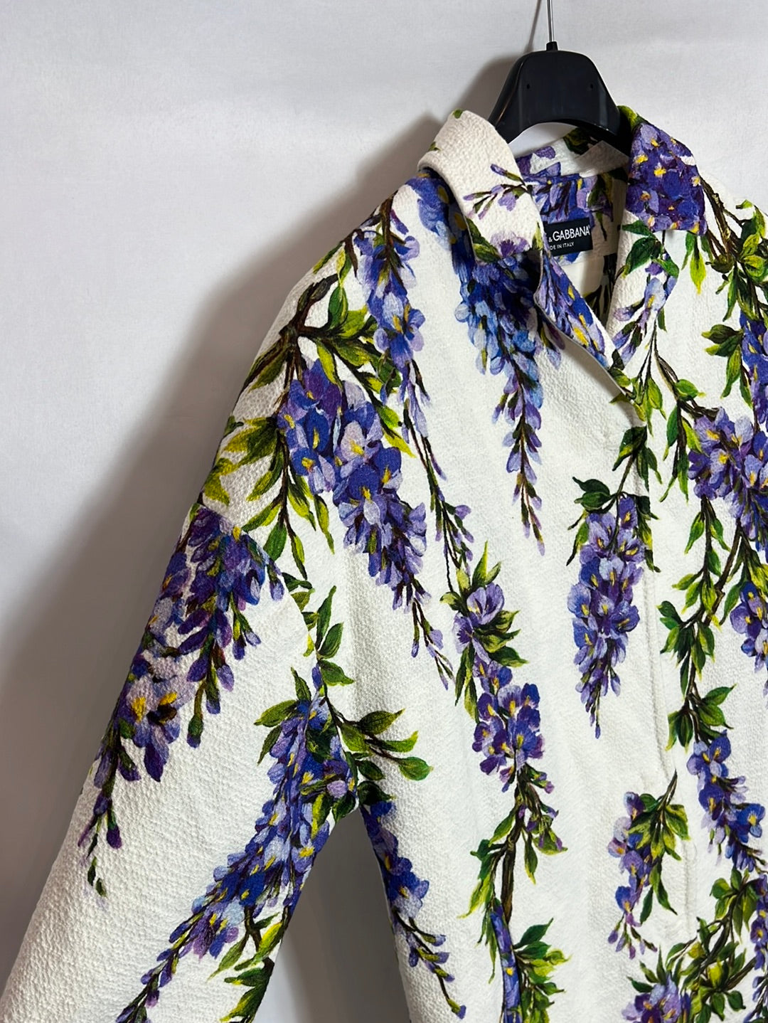 DOLCE & GABBANA. Chaqueta larga estampada media manga. T 38