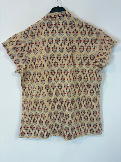 COLORES. Blusa algodón estampada. T S/M