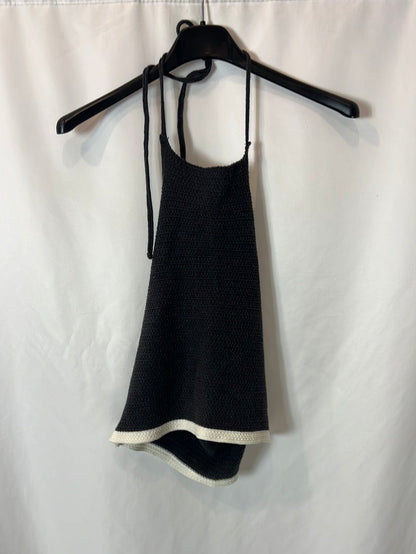 NOON. Top crochet cullo halter. T XS