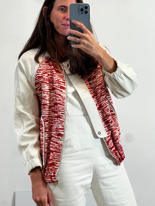 IRO. Chaqueta bicolor con peil