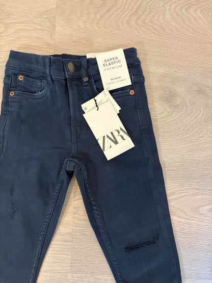 ZARA. Semi-stretch blue trousers. Size 6 years