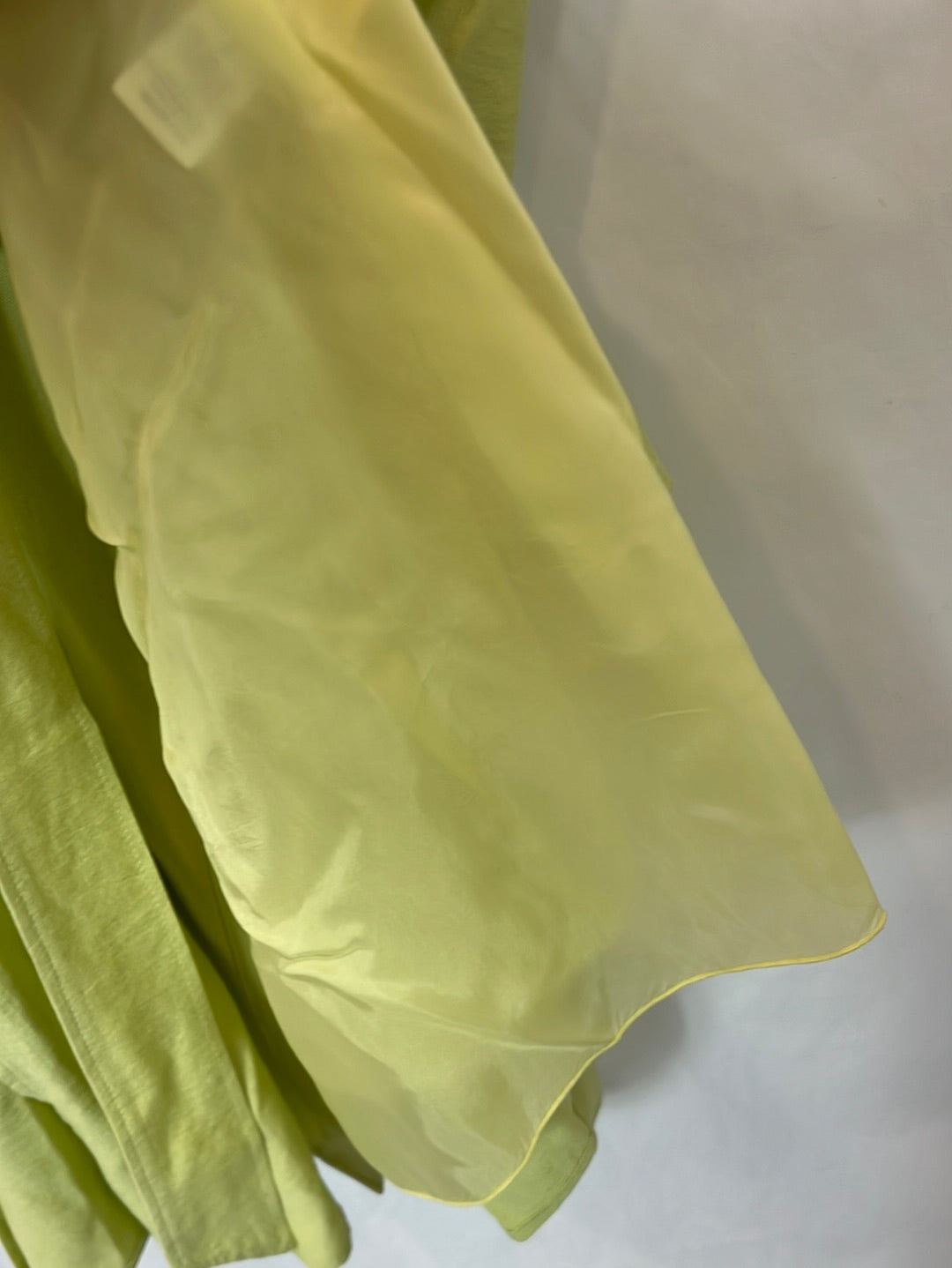 FORTE FORTE. Lime pleated midi dress. Size 36