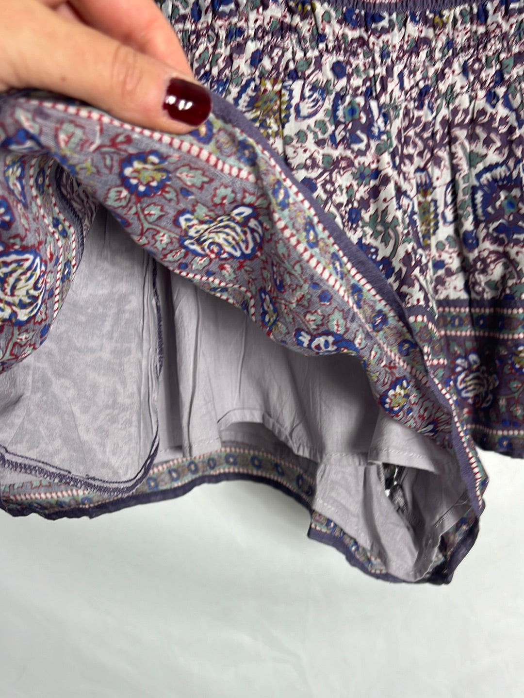 SEA NEW YORK . Pantalón corto efecto falda estampando . TS