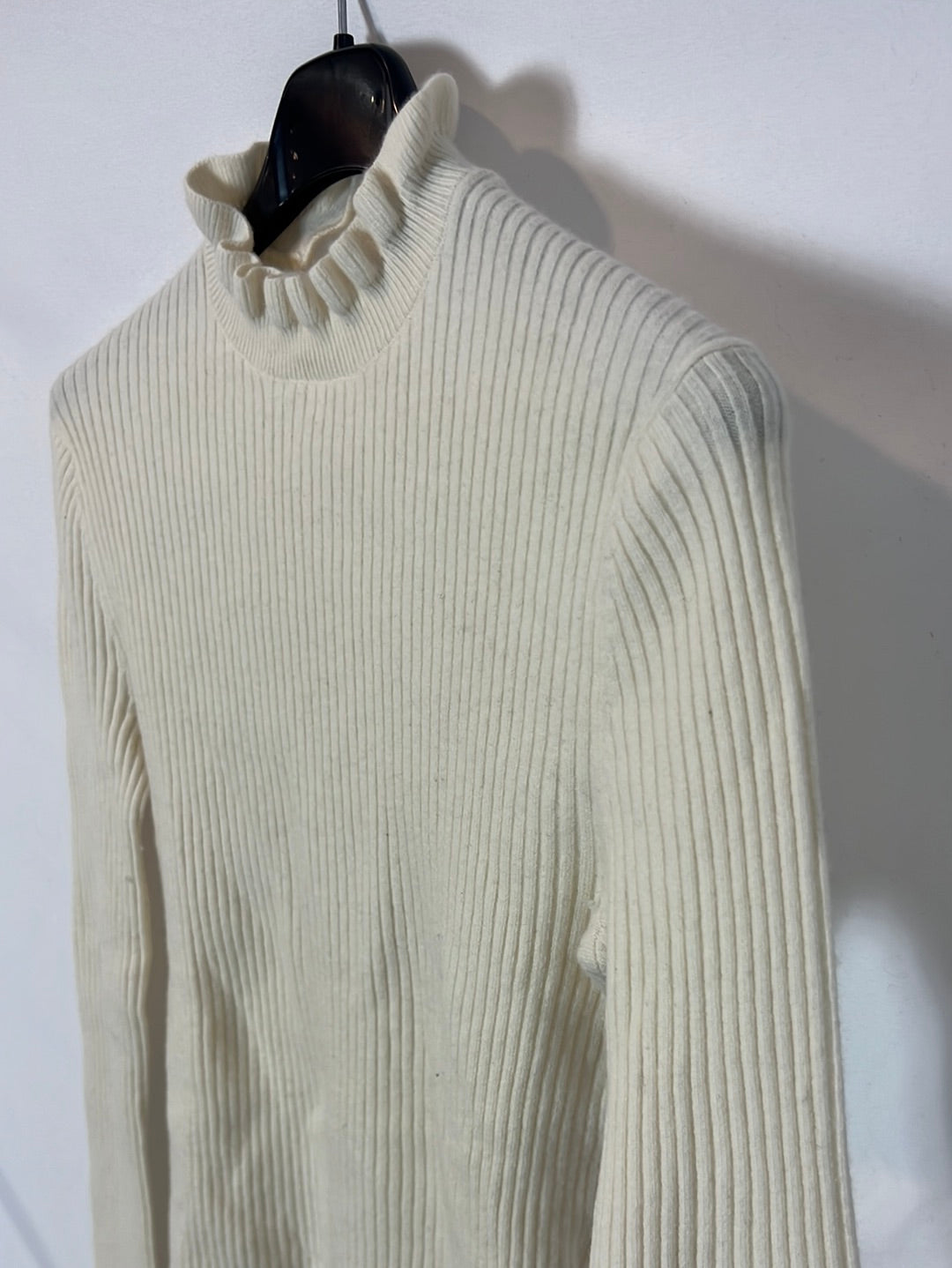 MAJE. Jersey canalé cuello perkins. T 1(S)