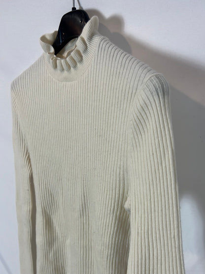 MAJE. Jersey canalé cuello perkins. T 1(S)