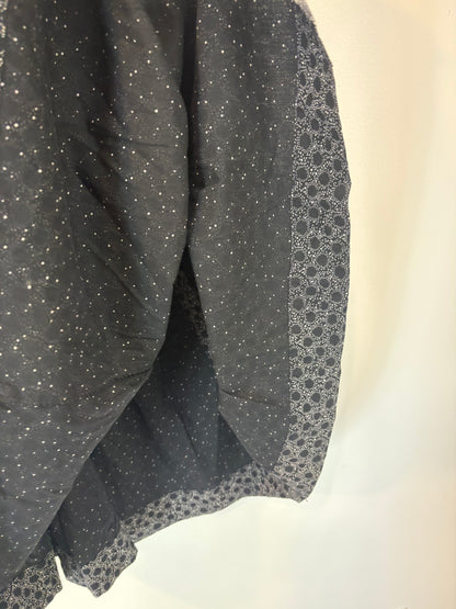 EVA VELAZQUEZ. Blue printed midi skirt. T.S.