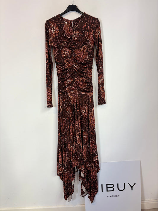 GABTAG. Vestido largo punto elástico estampado