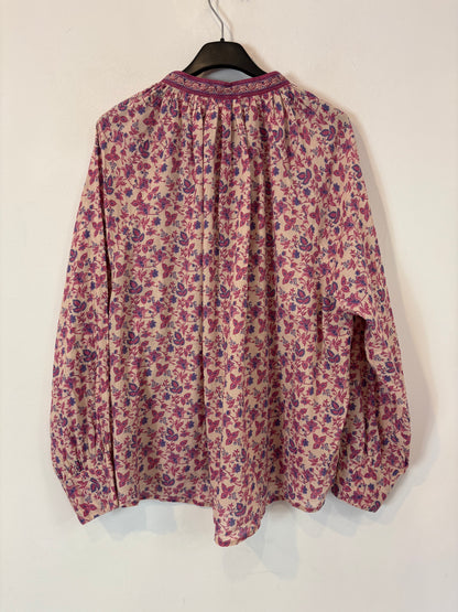 PETITE MENDIGOTE. Conjunto falda larga y blusa estampadas