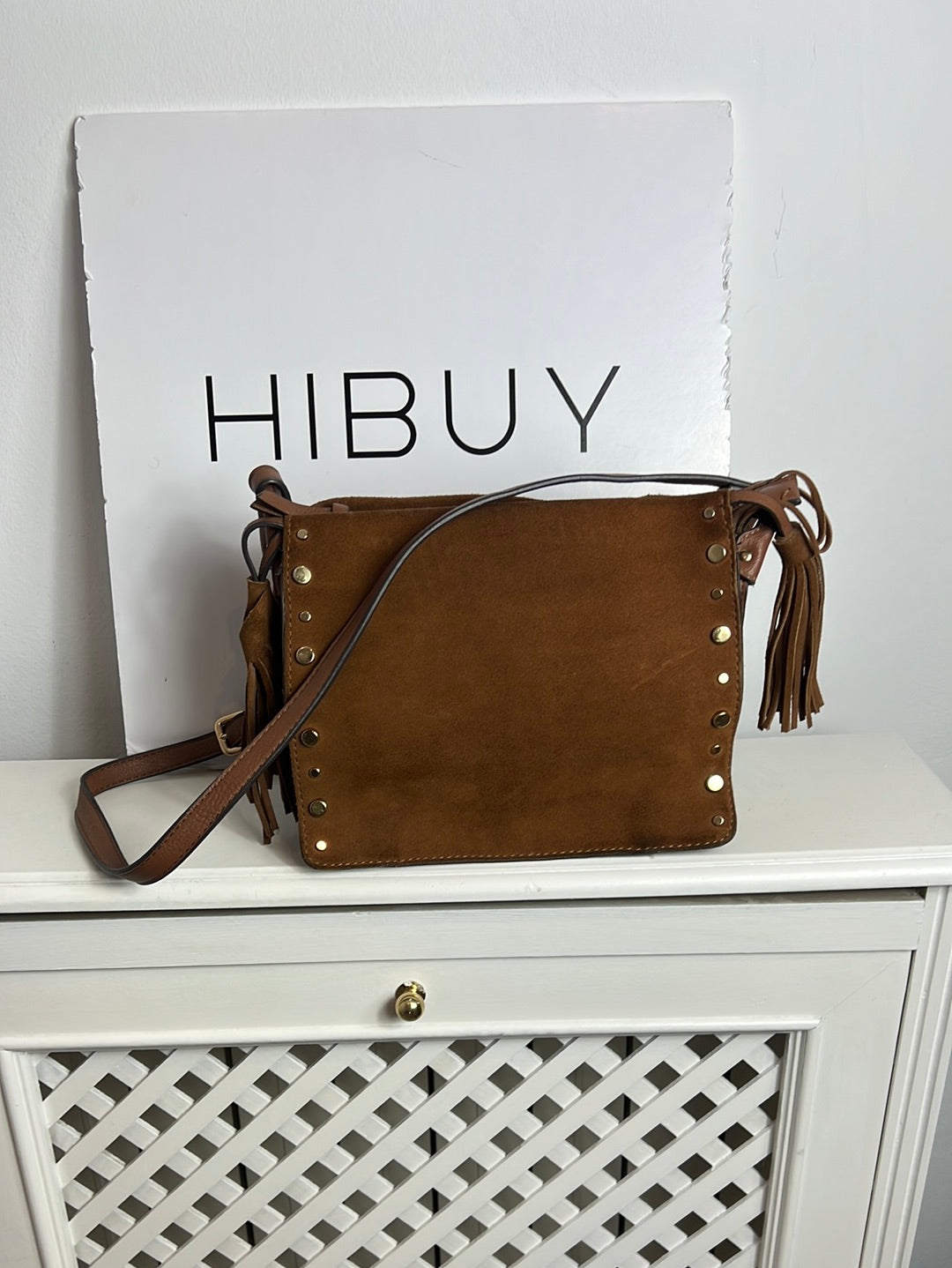 PARFOIS. Bolso marrón doble textura