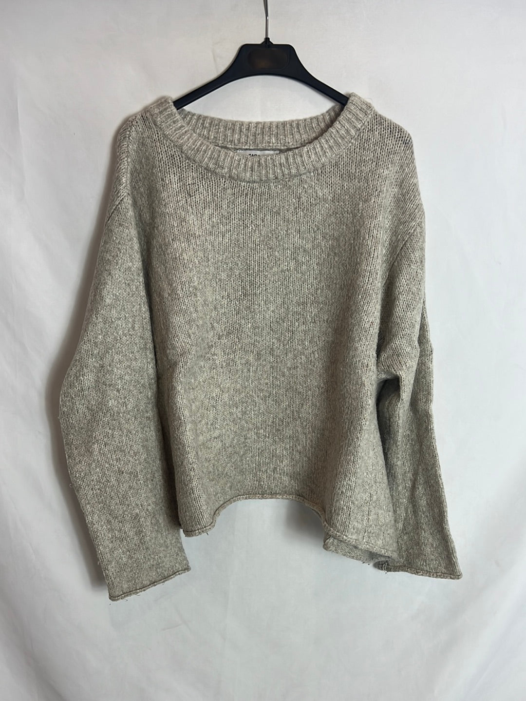 ZARA. Jersey beige jaspeado . T S
