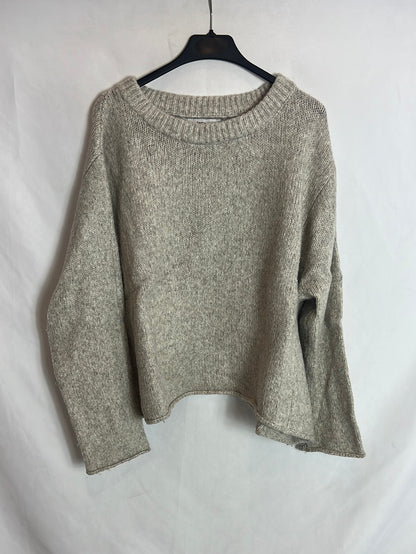 ZARA. Jersey beige jaspeado . T S