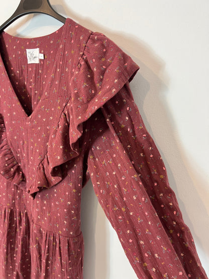 MAGNOLYA. Long floral dress. Size 1 (S)