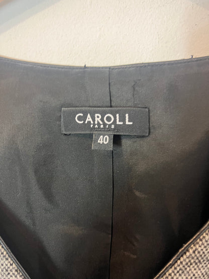 CAROLL. Vestido corto jaspeado con lana. T 40