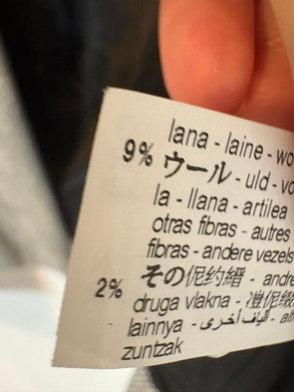 ZARA. Chaqueta con lana gris jaspeada. T S