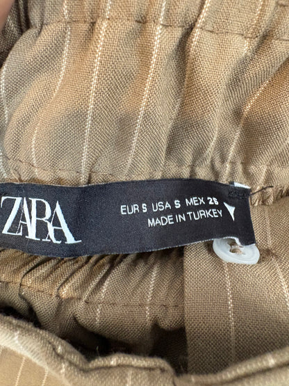 ZARA. Double-waist pleated trousers. TS