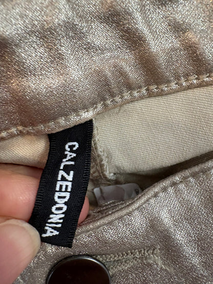 CALZEDONIA. Gold stretch trousers. TM