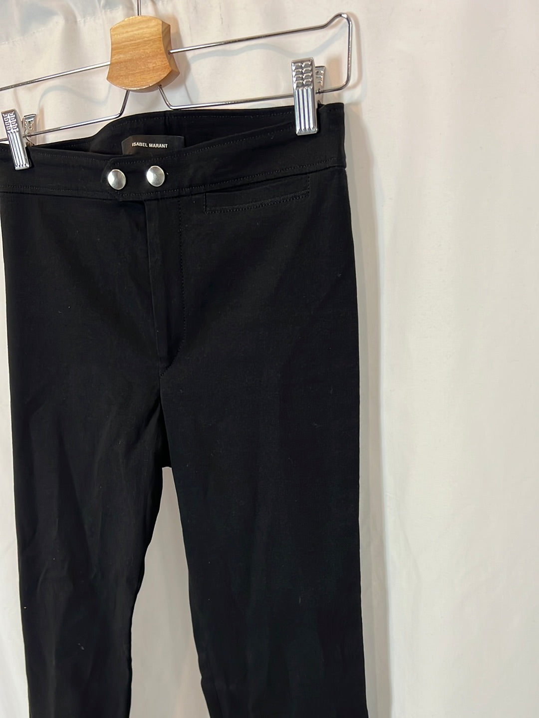 ISABEL MARANT. pantalón negro recto  T.36