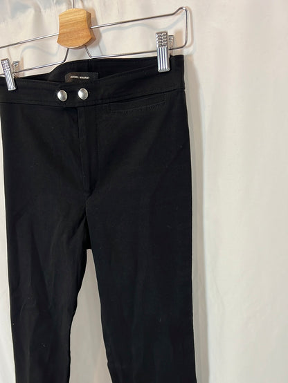 ISABEL MARANT. pantalón negro recto  T.36
