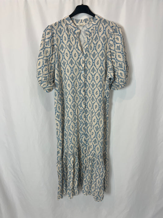 MINDTRAVELER. Blue print midi dress. YOU (M)