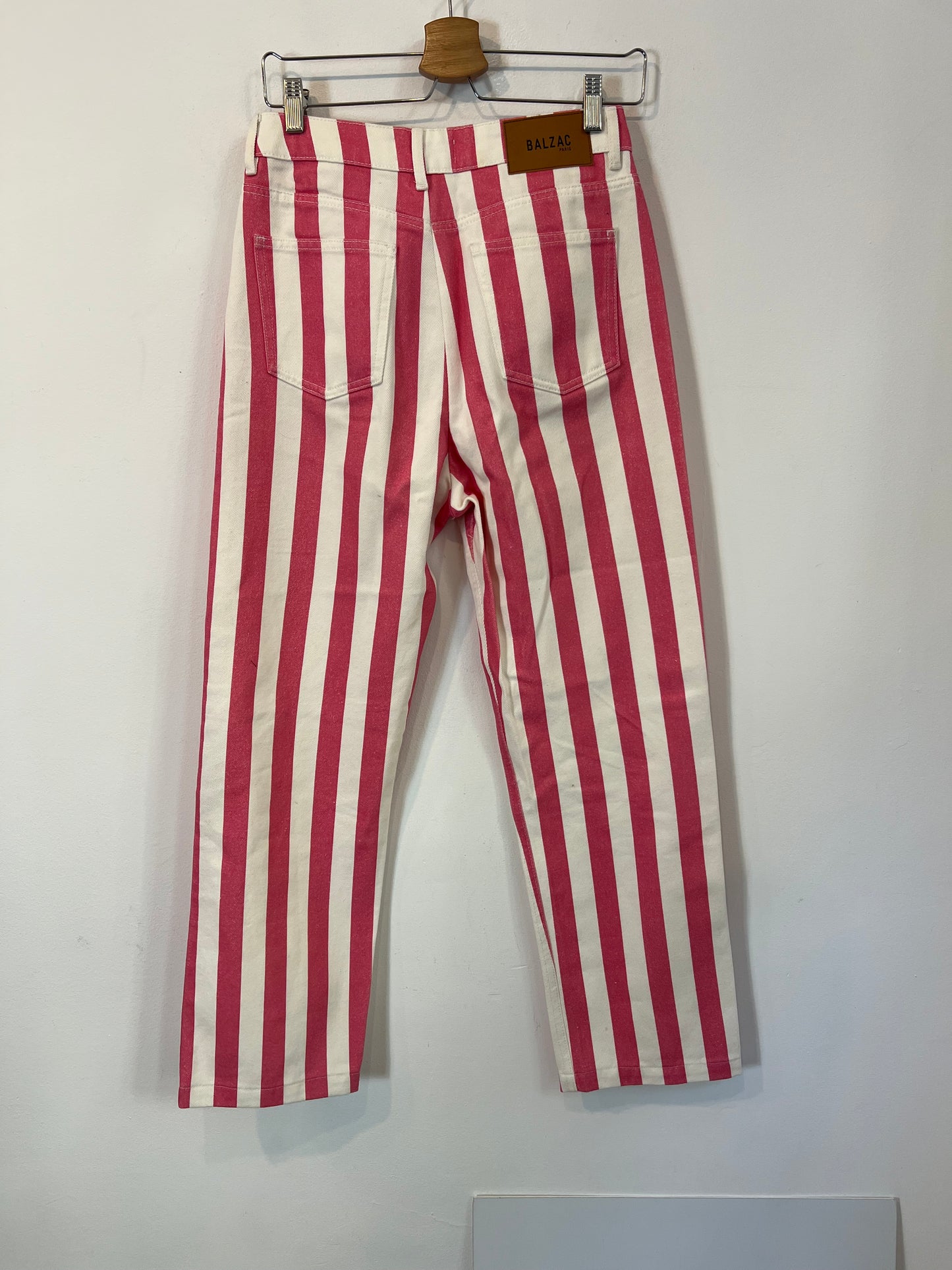 BALZAC. Pantalón denim rayas T.36