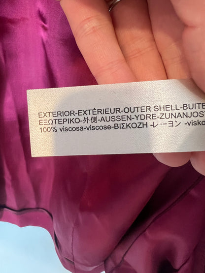 MASSIMO DUTTI. Blazer burdeos de vestir T.40