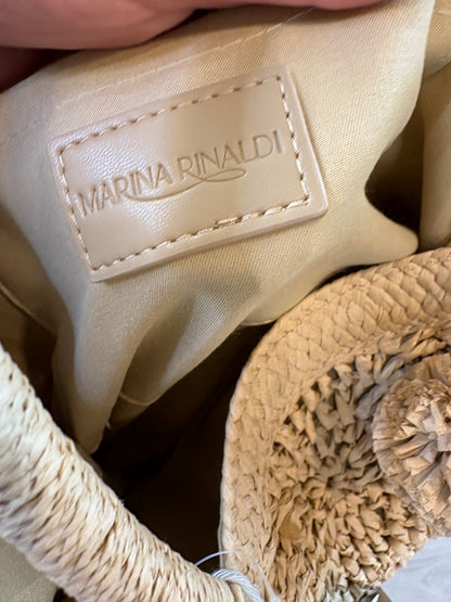 MARINA RINALDI. Maxi bolso rafia