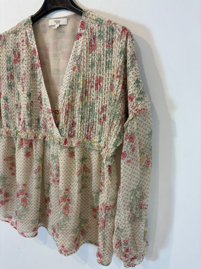 INTROPIA. Blusa gasa estampada. T XS (S/m)