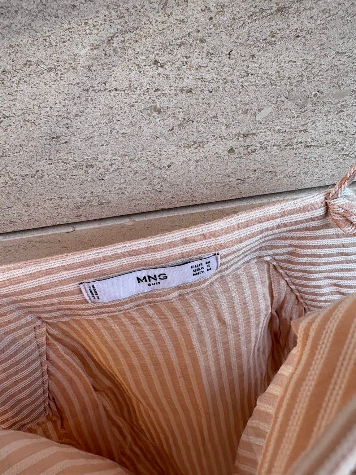 MANGO. Top fluido rayas