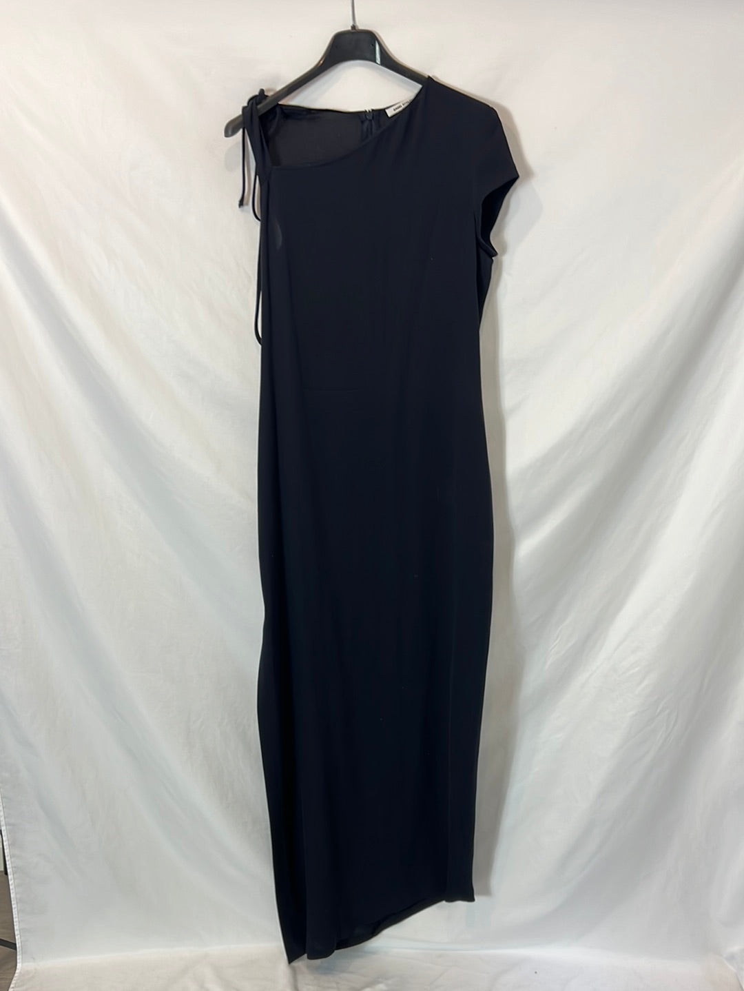 ANGEL SCHLESSER. Asymmetrical blue long dress TU(S)
