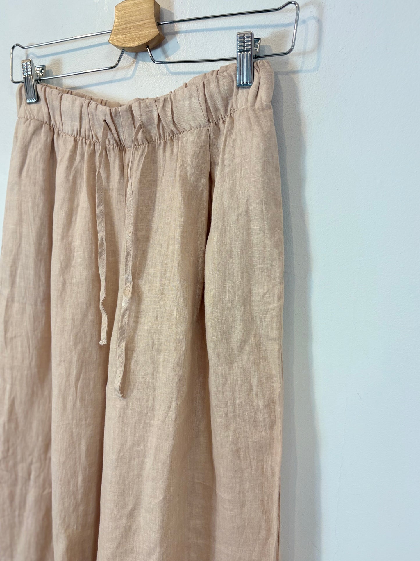 ZARA. Conjunto lino rosa palo
