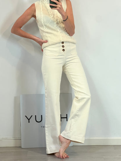 AMEE.Wide beige trousers S. 36