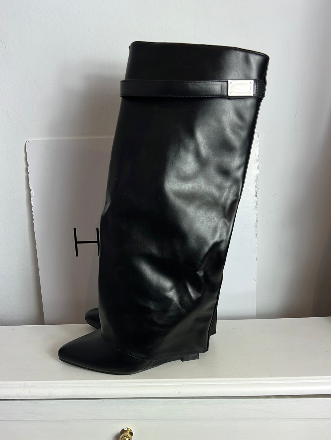 QUANTICLO. Botas altas plataforma . T 38