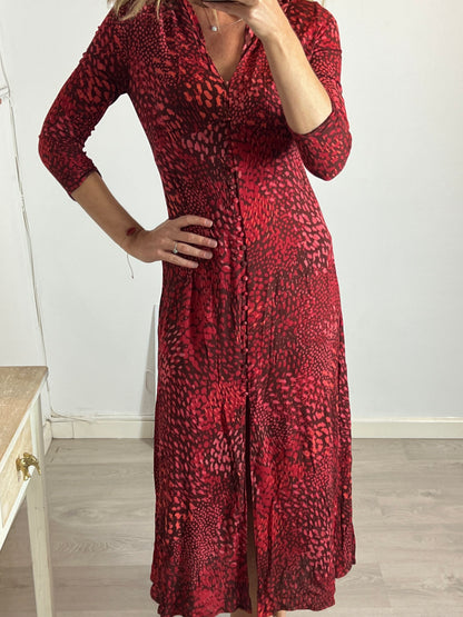 OYSHO. Long buttoned dress Tl