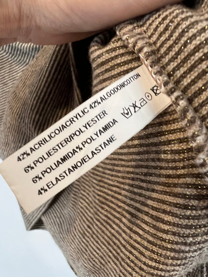 MI&CO. Top rayas hilos brillo. T S