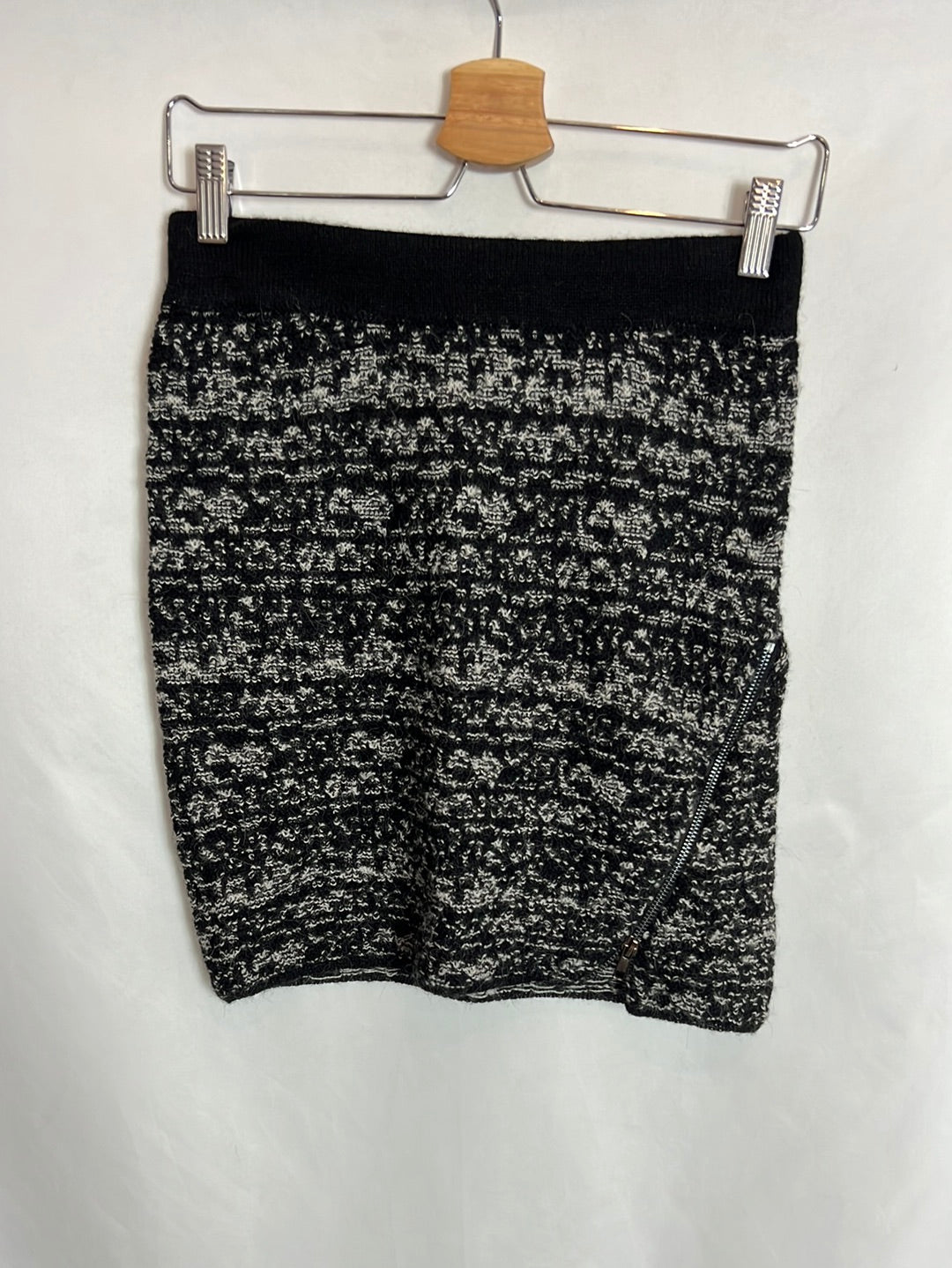 AMERICAN VINTAGE. Falda alpaca jaspeada . T S