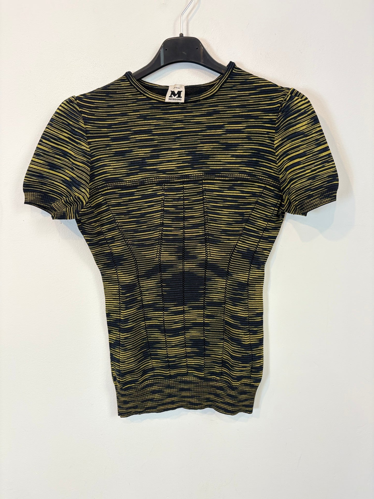 MISSONI. Top punto elástico jaspeado. T M