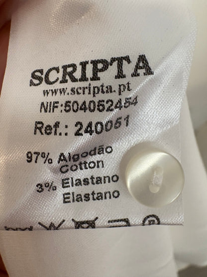 SCRIPTA. Camisa larga blanca