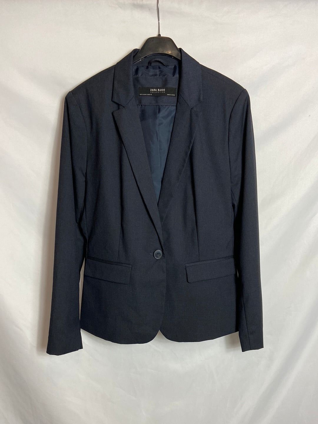 ZARA. Blazer azul.marino T.42