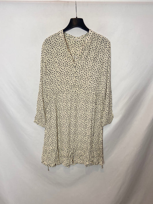 MANGO. Vestido corto lunares T.XS