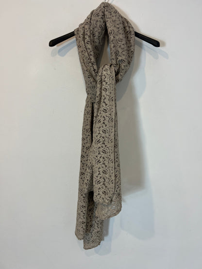 ZARA. Fular textura gris