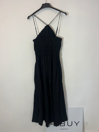 MANGO. Black halterneck Ts dress