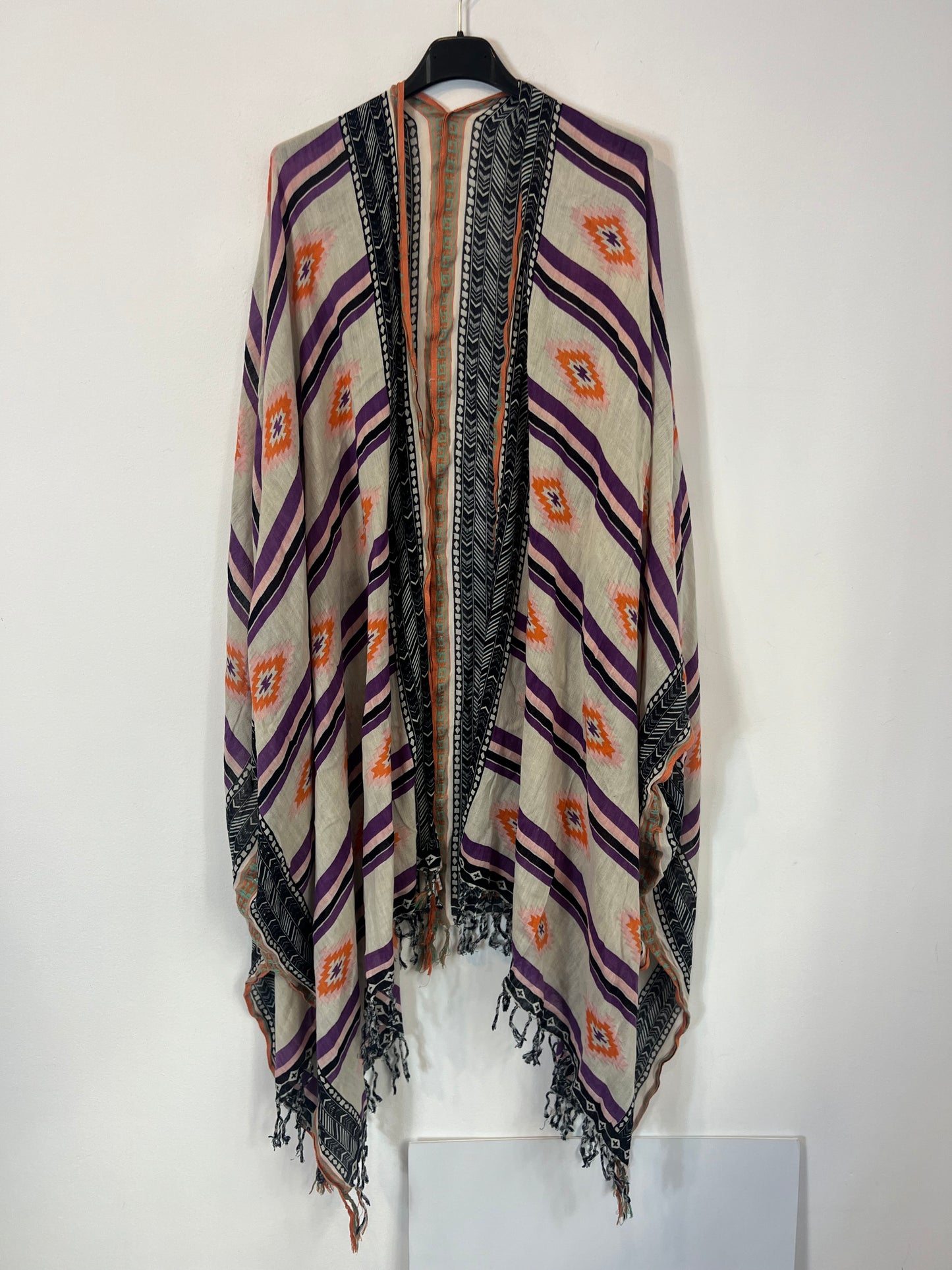 OTRAS. Kimono estampado étnico  TU(S/M)