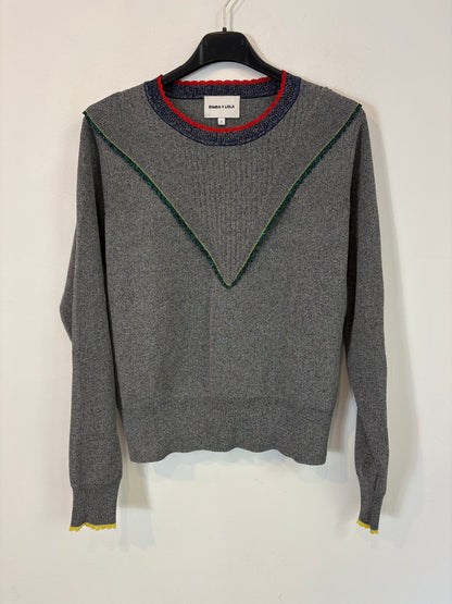 BIMBA Y LOLA. Mottled viscose sweater with thread detail. TS