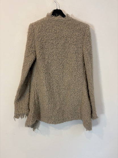 IRO. Chaqueta gris punto grueso