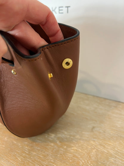 SANDRA FRECKLED. Bolso marrón piel