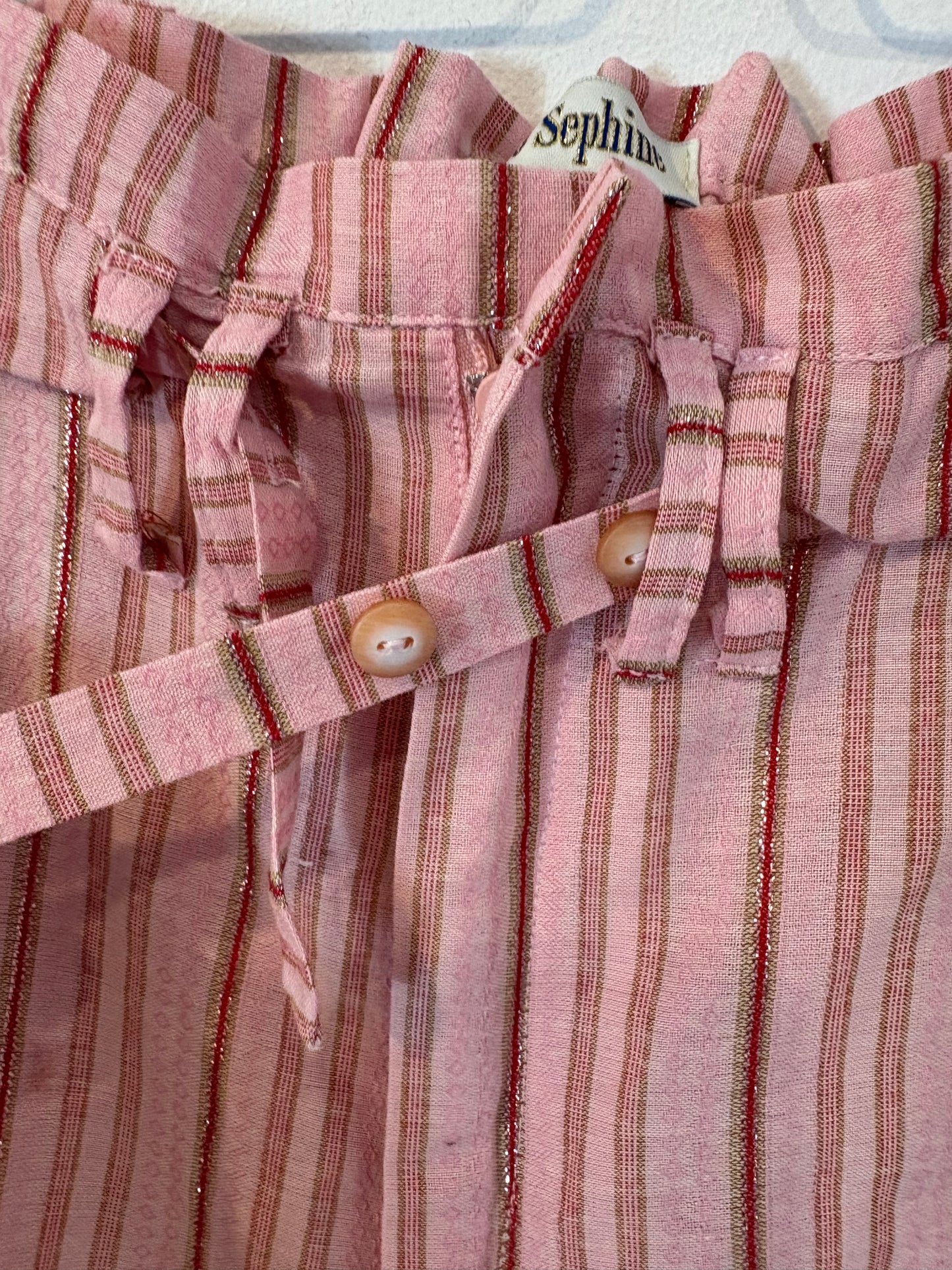 JOSEPHINE. Conjunto rosa rayas mezcla
